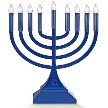 LED MEDIUM CLASSIC CHANKAH MENORAH - BLUE